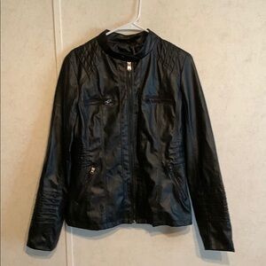 Black Faux Leather Jacket